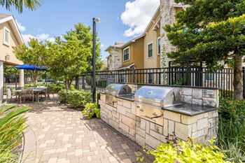 Courtyard with grills